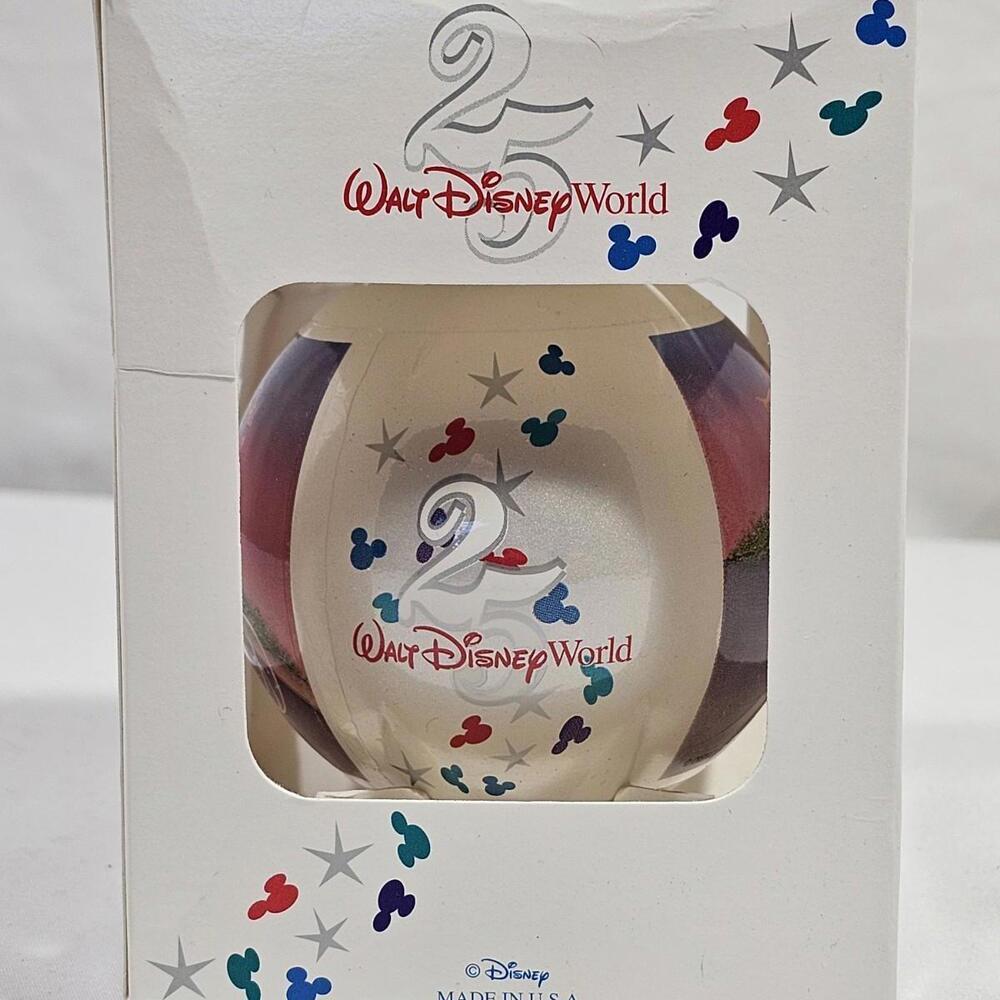Vintage Walt Disney World 25th Ann. Remember The Magic Christmas Tree Ornament - Picture 1 of 7